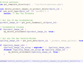 WooCommerce beim Löschen eines Produkts